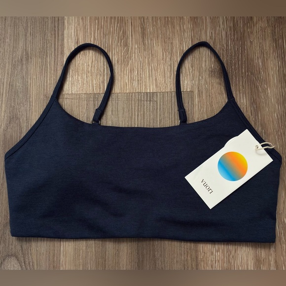 Vuori Other - Vuori Essential Bra Blue Coast Heather Sz Medium VW1110 NWT